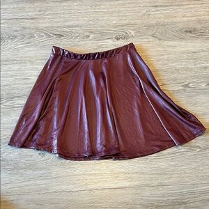 Elegant Burgundy Women's Skirt